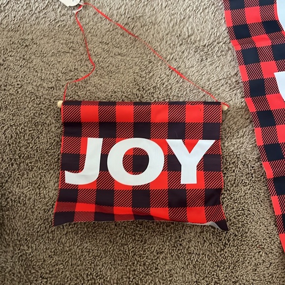 Red and Black Plaid New Year Banner - Picture 2 of 2